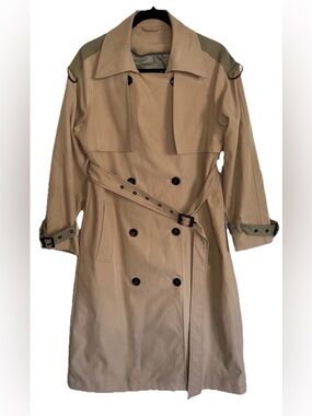 Urban Outfitters UO Double Breasted Buckle Sleeve Belted Trench Coat S/M Vintage